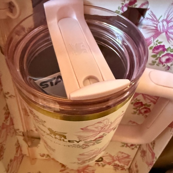 New Stanley 40oz/20oz Combo Love Shack Pink Bow Set Special Box Bag Straw Topper - Picture 7 of 14